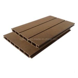 Panneau de mur creux de WPC avec la planche en bois ext&eacute;rieure de sablage de PE