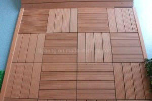 Suelo ULTRAVIOLETA anti de WPC/azulejo impermeable del Decking/tarjeta de madera del PE para el suelo