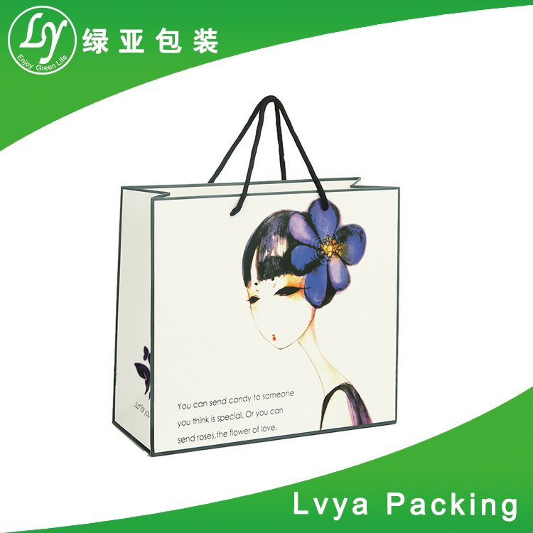 Luxury Recycled Top Quality pantone color printing kraft paper bag
