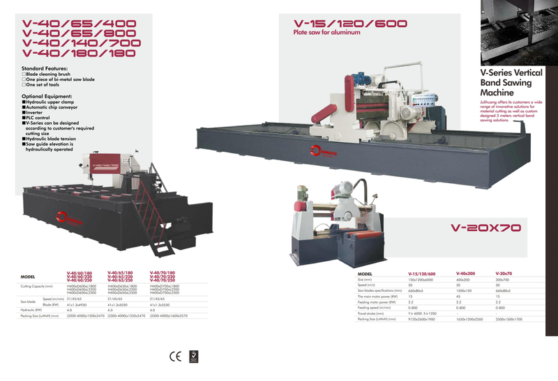 METAL BAND SAWING MACHINE V40//60--V40/65-V40/70 SERIES 