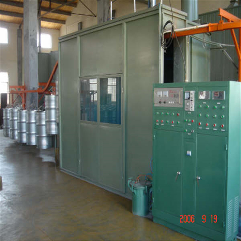 Steel Drum Powder Painting Booth / Powder Coating Line for Manufacturing Steel Barrels