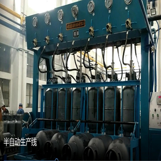 LPG Gas Cylinder Hydro Testing Line Automatic Loading Propane Gas Bottle Hydraulic Testing Machine