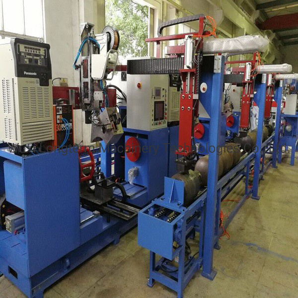 LPG Gas Cylinder Manufacturing Line Circumferential Seam Welding Machine