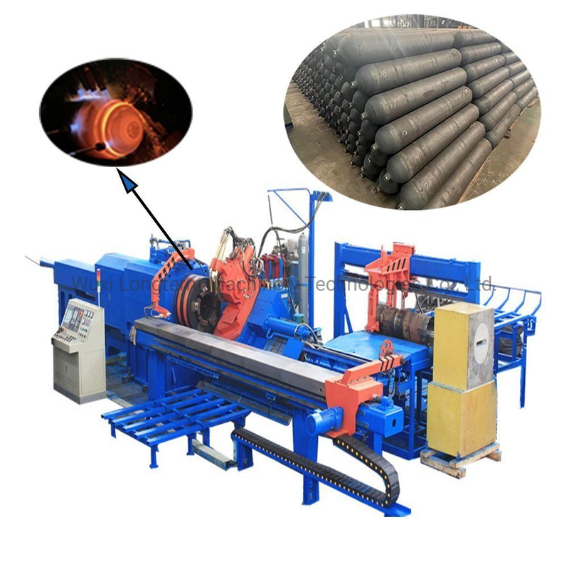Template or Roller Type Necking-in &Bottom Closing Hot Spinning Machine for CNG Seamless Cylinders/Oxygen Cylinders^
