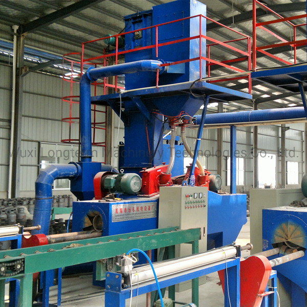 12.5kg/15kg LPG Gas Cylinder Manufacturing Equipments Body Production Line Shot Blasting Machine