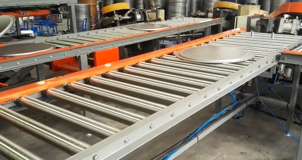 Steel Bitumen Drum Production Line Conveyor