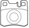 Brake pad for MERCEDES BENZ