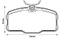 Brake pad for MERCEDES BENZ