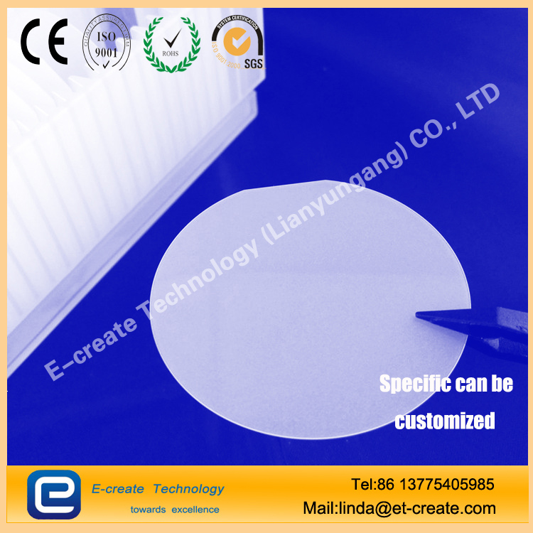 2"4"6"8"12" glass wafer High purity quartz wafer JGS1 for etching and bonding