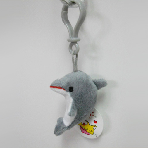 Custom Soft Plush Dolphin Toy Keychain