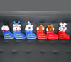 New Year Christmas Stockings Plush Plain Red Christmas Santa Socks