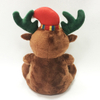 Merry Christmas Gift Brown Reindeer Plush Toys for Kids