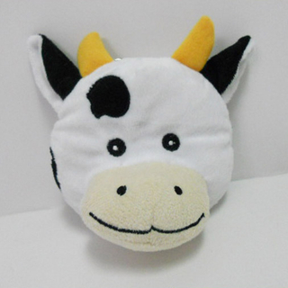 Cute Soft Plush Cow Shaped Coin Purse for Kids