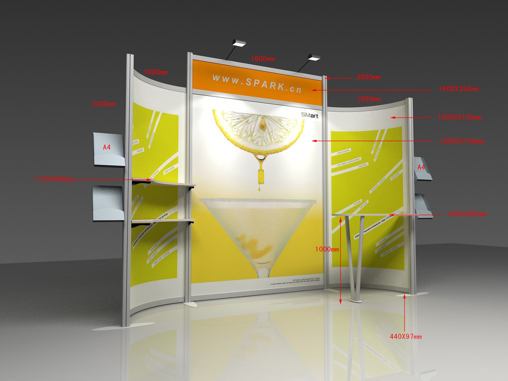 Tradeshow Display  Aluminum Display Easel