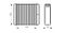 Radiator for OPEL