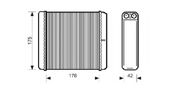 Radiator for OPEL