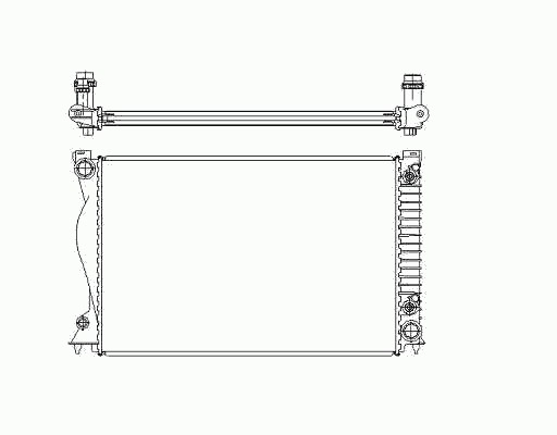 Radiator for audi