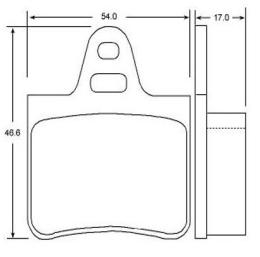 Brake pad for CITROEN