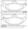 Brake pad for RENAULT