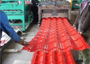 Hoja de acero de la alta calidad PPGI/Gi/azulejo de material para techos acanalados coloridos del metal