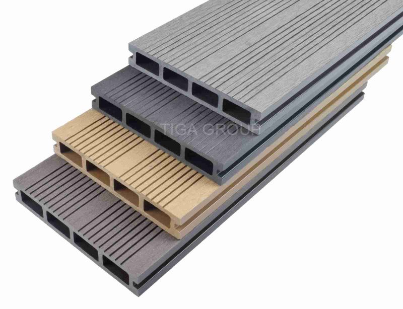Wood HDPE Composite Decking Floors/WPC Outerior Decorative Boards