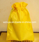 Non Woven Drawstring Bag Yellow Color (LYD15)