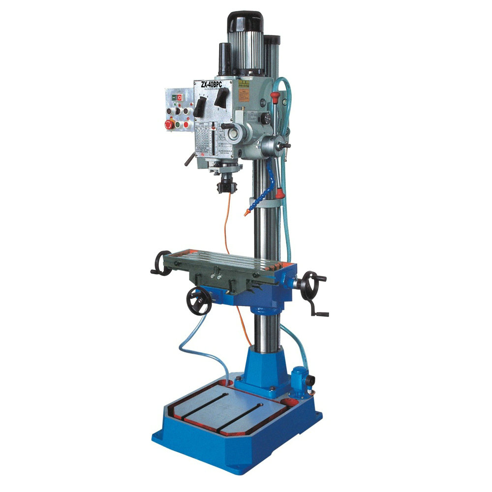AUTO FEEDING STAND DRILLING AND MILLING MACHINE ZX40BPC WITH COOLANT))