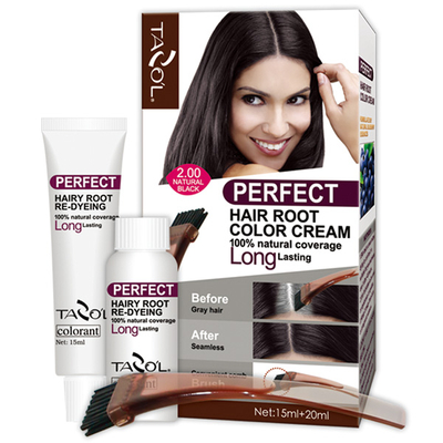 Tazol Perfect Permanent Hair Root Color Cream Light Brown