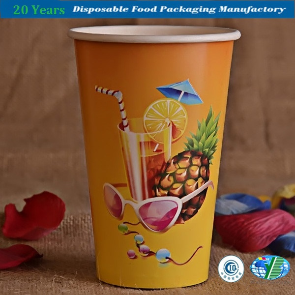 Single Wall Disposable Cold Paper Cup