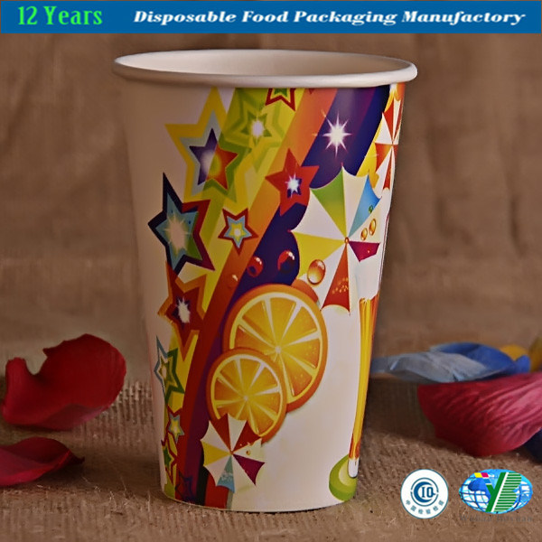 Disposable Paper Cup for Cold Beverage