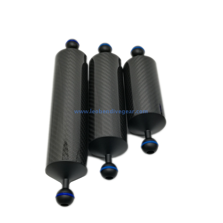 60 MM Dia 8" 10" 12" Carbon Fiber Underwater Camera Housing Buoyancy Strobe Arm 