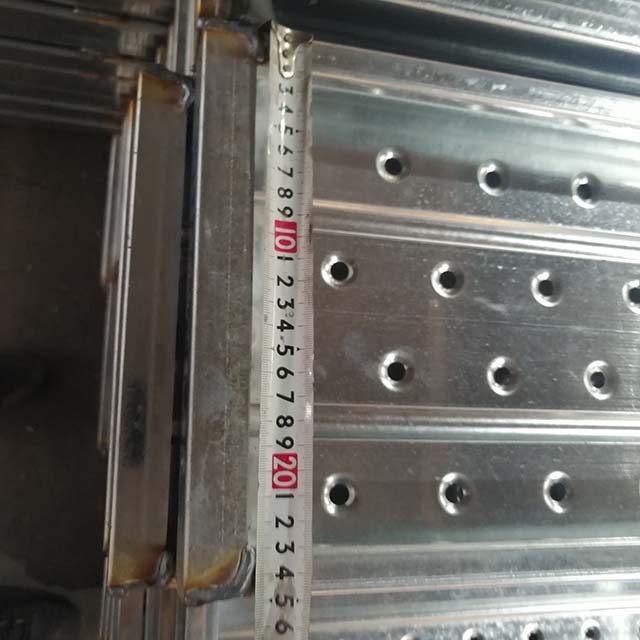 Tabla de acero de la cubierta de andamios de tablero de metal pregalvanizado
