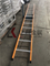 Ancho del material de construcción 410 mm Chapado en polvo de acero revestido Poste recto 61x30.5 mm Escalera para andamios para construcción