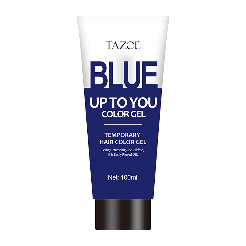 Tazol Temporary Hair Color Gel with Blue Color 100g