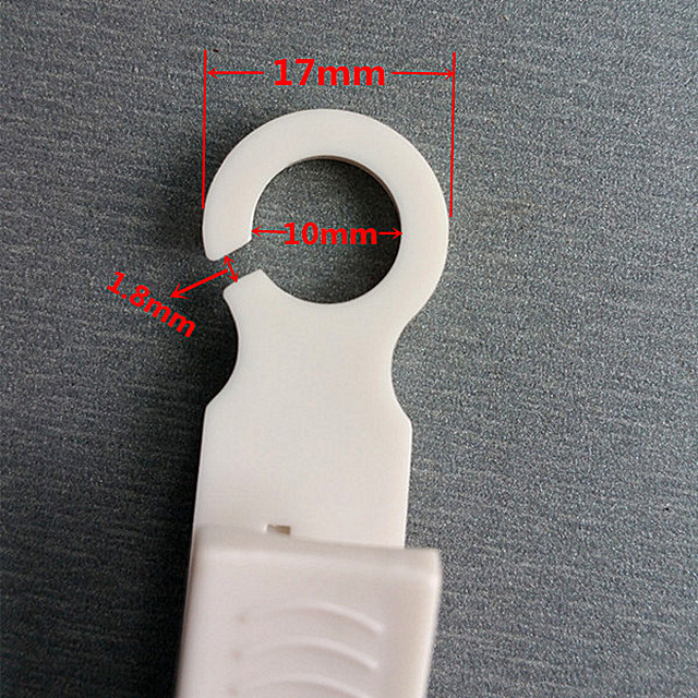 C023 POP Plastic Price Tag Sign Card Holder Paper Display Promotion Hanging Clips H70mm In White or Black For Retail Store Advertising Good Quality