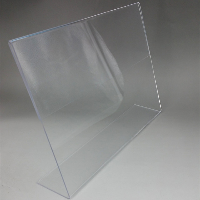 Acrylic T2mm Sign Price Tag Label Paper Promotion Name Card Display Holders L Stand High Quality