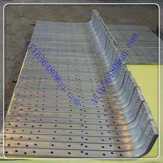 high quality 316L stainless steel clad copper hole bar with bending ends for caustic soda electrolysis