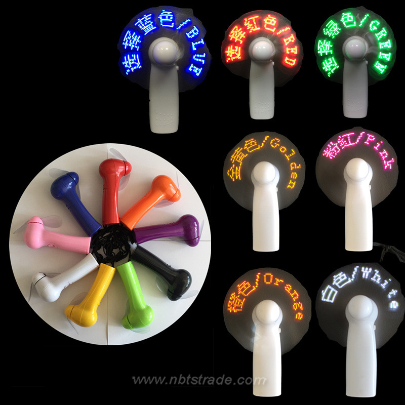 Portable Handheld Battery-operated LED Fan