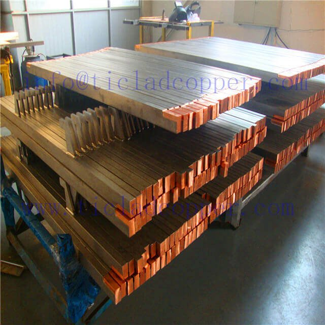 Titanium Clad Copper Barsheet Ti Clad Copper Bar For Electrolysis Electroplating Ti Bar 5782