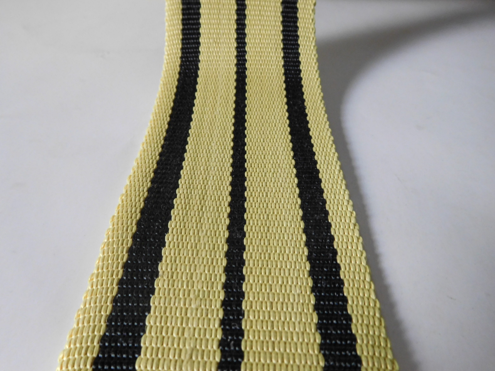 High strong black&yellow kevlar webbing for fire safety 