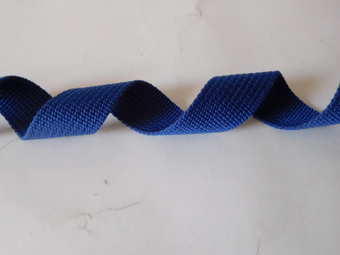 30mm blue Cotton webbing for garment&accessories