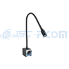 LED lamp with hinged bracket