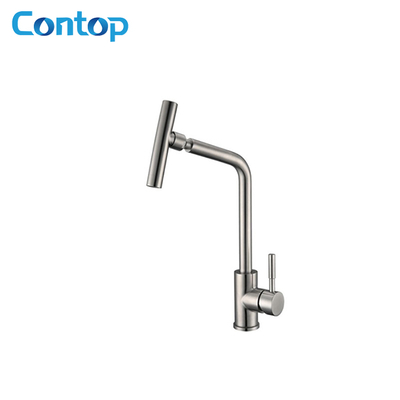 304 Stainless Steel Solid Body Hot And Cold Kitchen Faucet