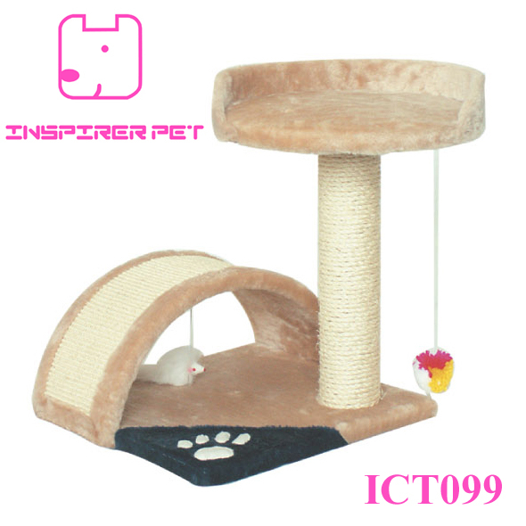 Cat Post Tree Scratcher Furniture Play House Pet Bed Kitten Toy
