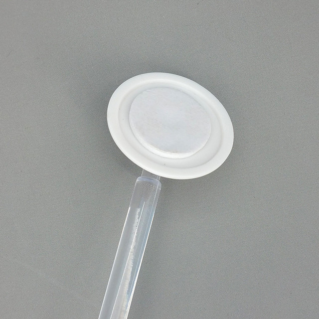 C039 POP Plastic Two Round Base Price Tag Sign Card Holder Paper Display Promotion Hanging Clips Stand In White For Retail Store Advertising Good Quality