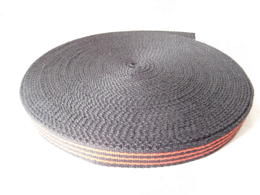 Secondary color high temperature resistance aramid fiber webbing for industry