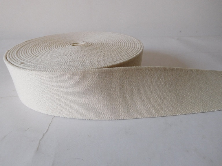 50mm white cotton webbing for garment and belt