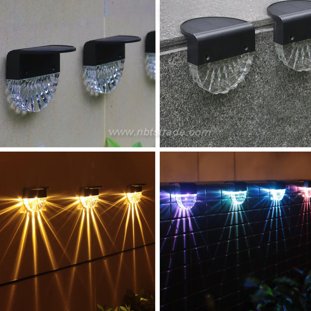 Color Changing Solar Step LED Lamp 