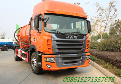 8000L vacuum tanker truck septik truck  JAC Euro 3/4