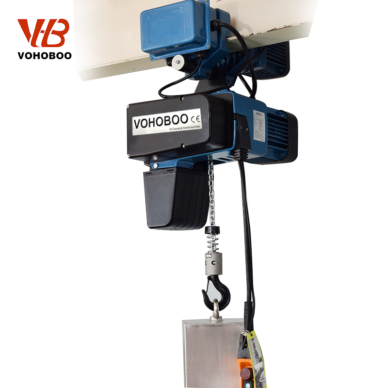 Safest Lifting European Standard 1Ton 5Ton HH Electric Chain Hoists With Inverter Remote Control